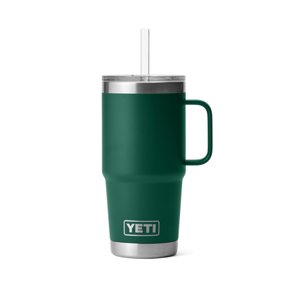 YETI Rambler® 25 oz (739 ml) Straw Mug Black Forest Green