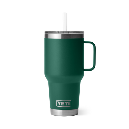 YETI Rambler® 35 oz (1 l) Straw Mug Black Forest Green