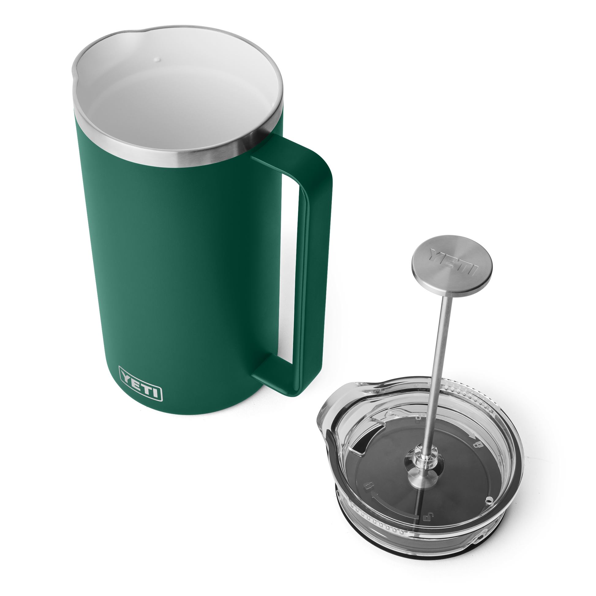 YETI Rambler™ 64 oz (1,9 L) Stempelkanne Black Forest Green
