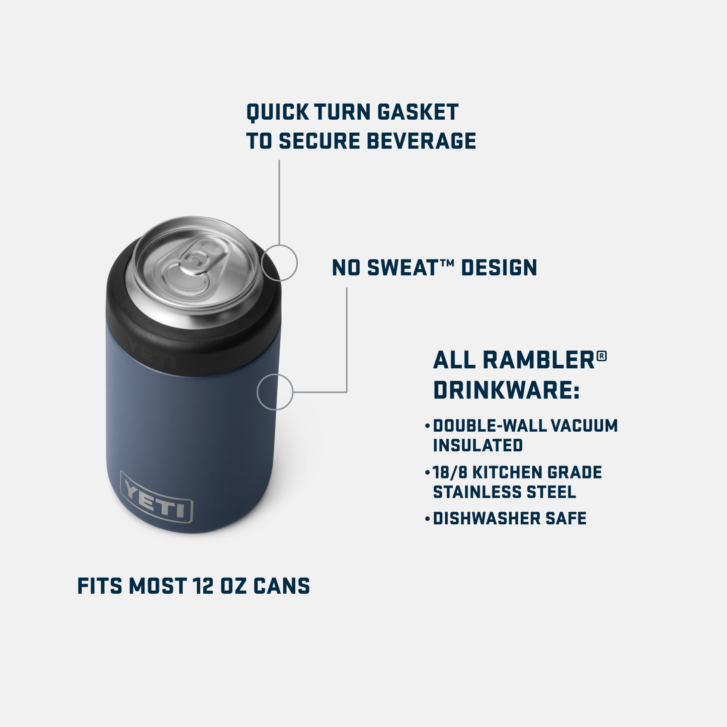 YETI Rambler® 330 ML Colster® Can Insulator Stainless Steel