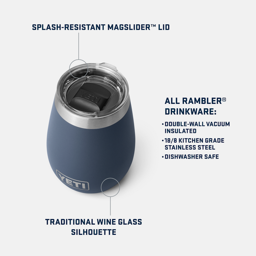 YETI Rambler® 10 oz (296 ml) Wine Tumbler Navy