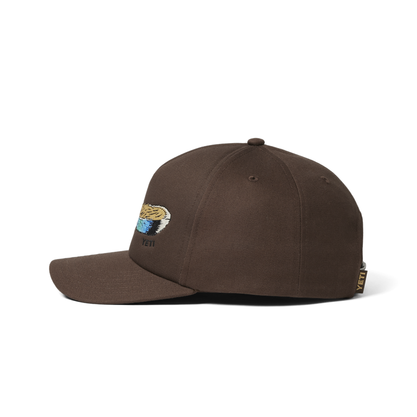 YETI® Wetlands Mid Pro Cap mit flacher Krempe und Entenfedermotiv