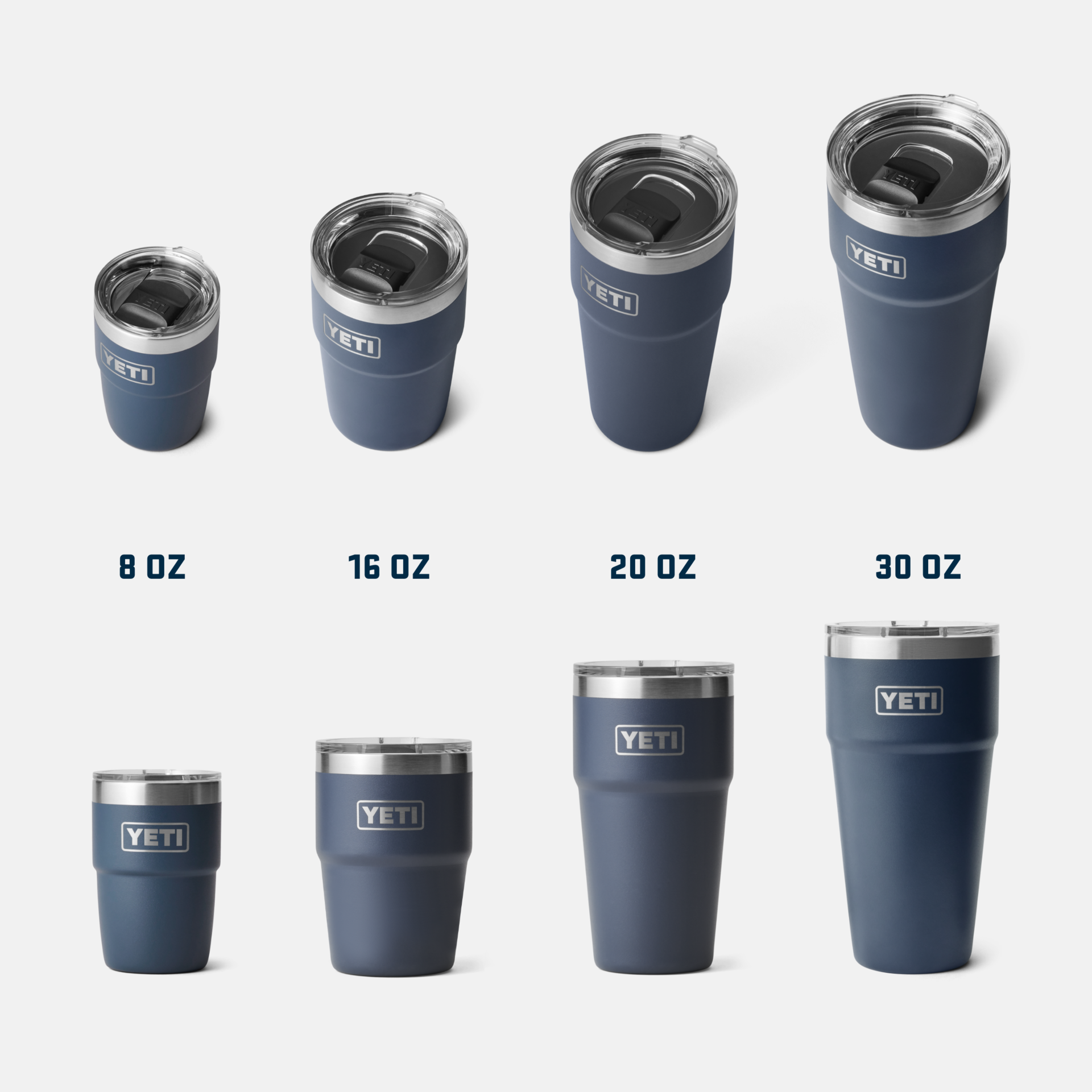 YETI Rambler® Stapelbarer Becher mit 30 oz (887 ml) Fassungsvermögen Seafoam