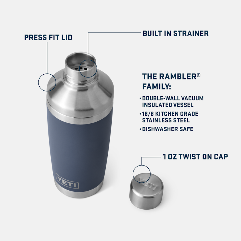 YETI Rambler® 20 oz (591 ml) Cocktail-Shaker Stainless Steel