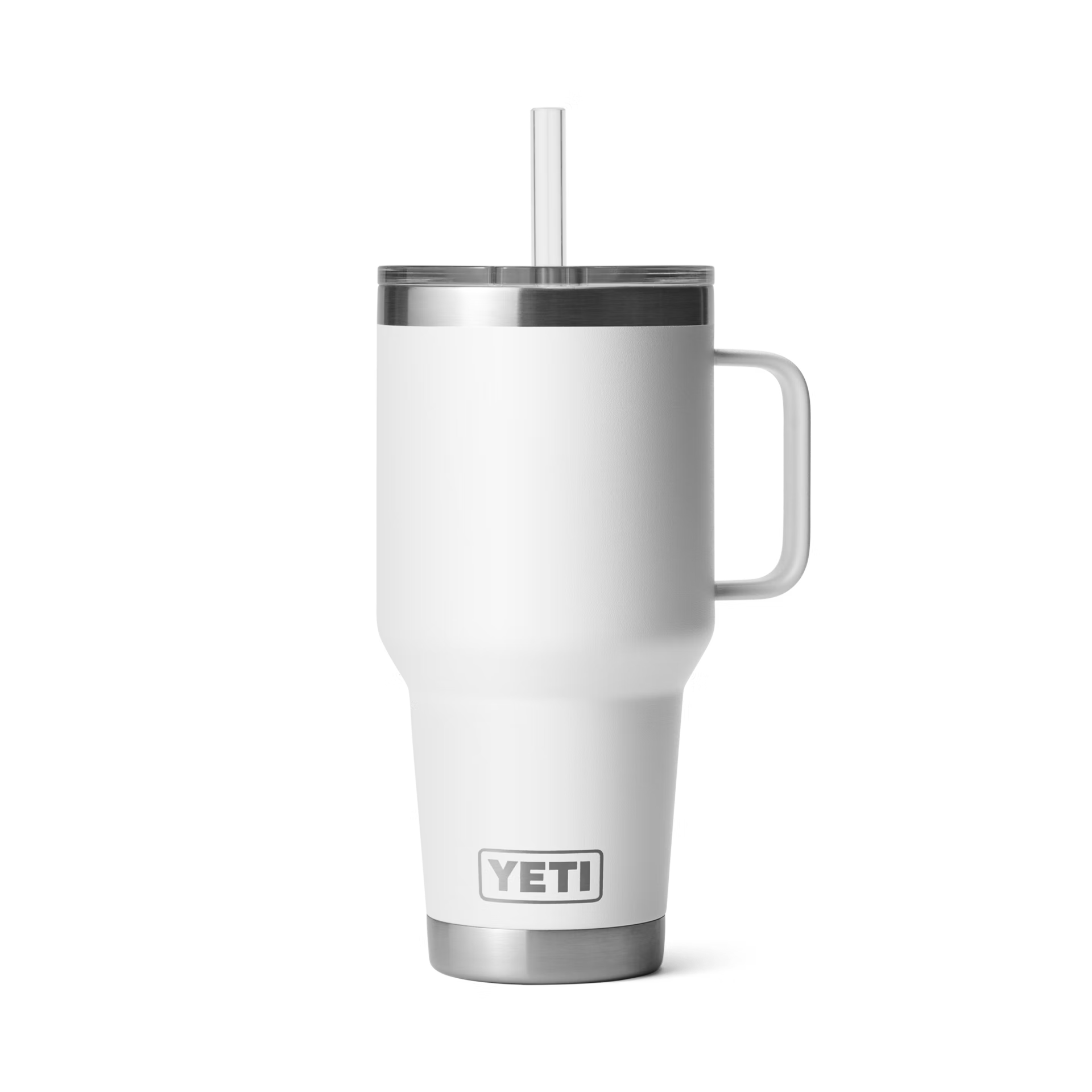 YETI Rambler® 35 oz (994 ml) Trinkbecher Mit Trinkhalm-deckel Weiss