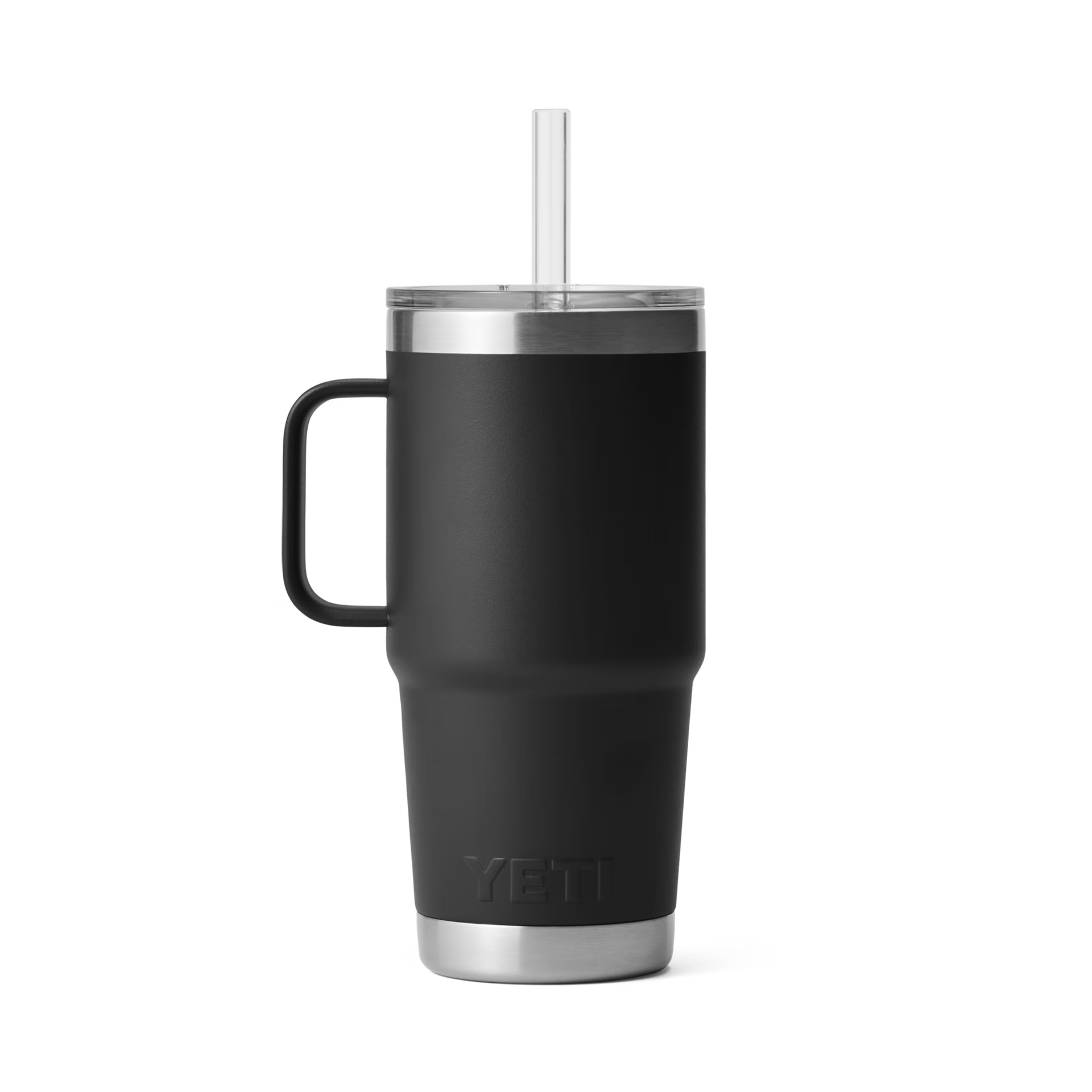 YETI Rambler® 25 oz (710 ml) Trinkbecher Mit Trinkhalm-deckel Schwarz