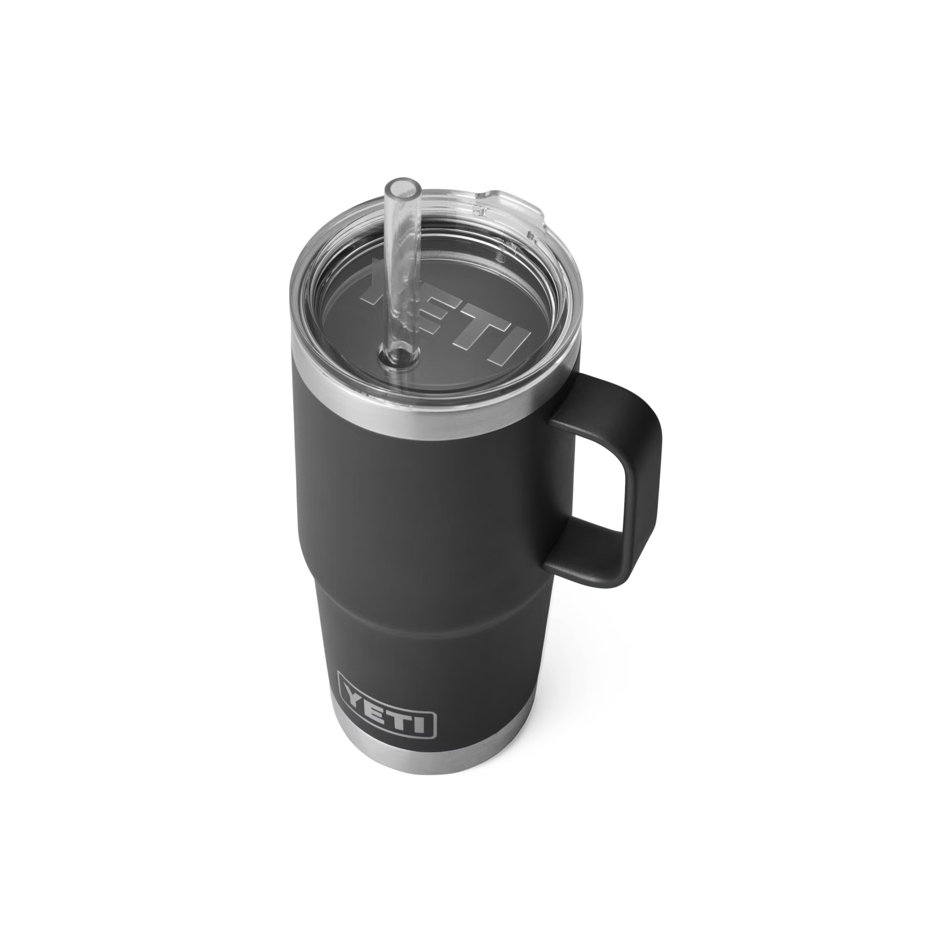 YETI Rambler® 25 oz (710 ml) Trinkbecher Mit Trinkhalm-deckel Schwarz