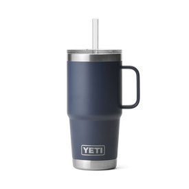 YETI Rambler® 25 oz (710 ml) Trinkbecher Mit Trinkhalm-deckel Navy