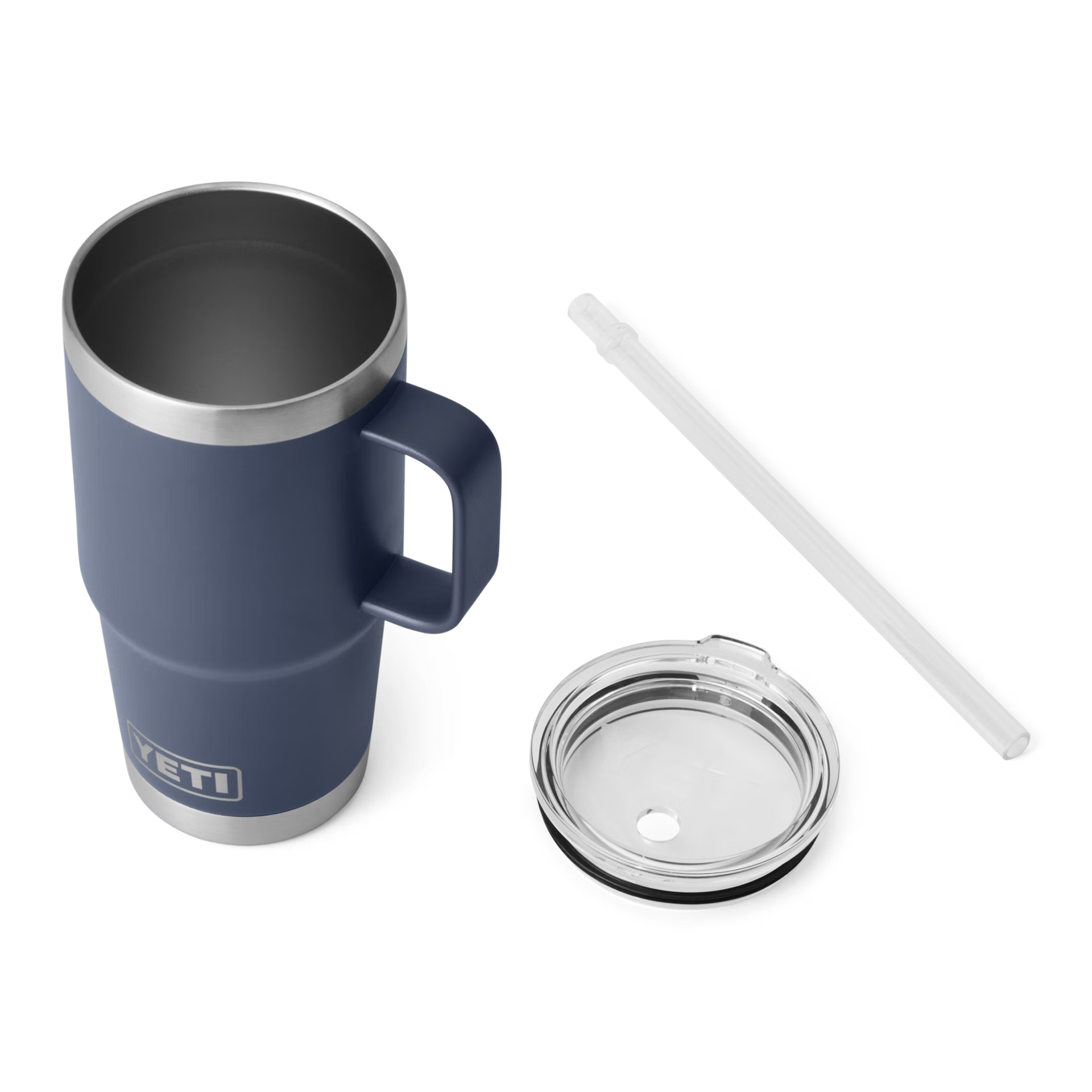 YETI Rambler® 25 oz (710 ml) Trinkbecher Mit Trinkhalm-deckel Navy