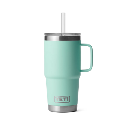 YETI Rambler® 25 oz (710 ml) Trinkbecher Mit Trinkhalm-deckel Sea Foam