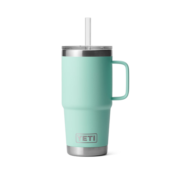 YETI Rambler® 25 oz (710 ml) Trinkbecher Mit Trinkhalm-deckel Sea Foam