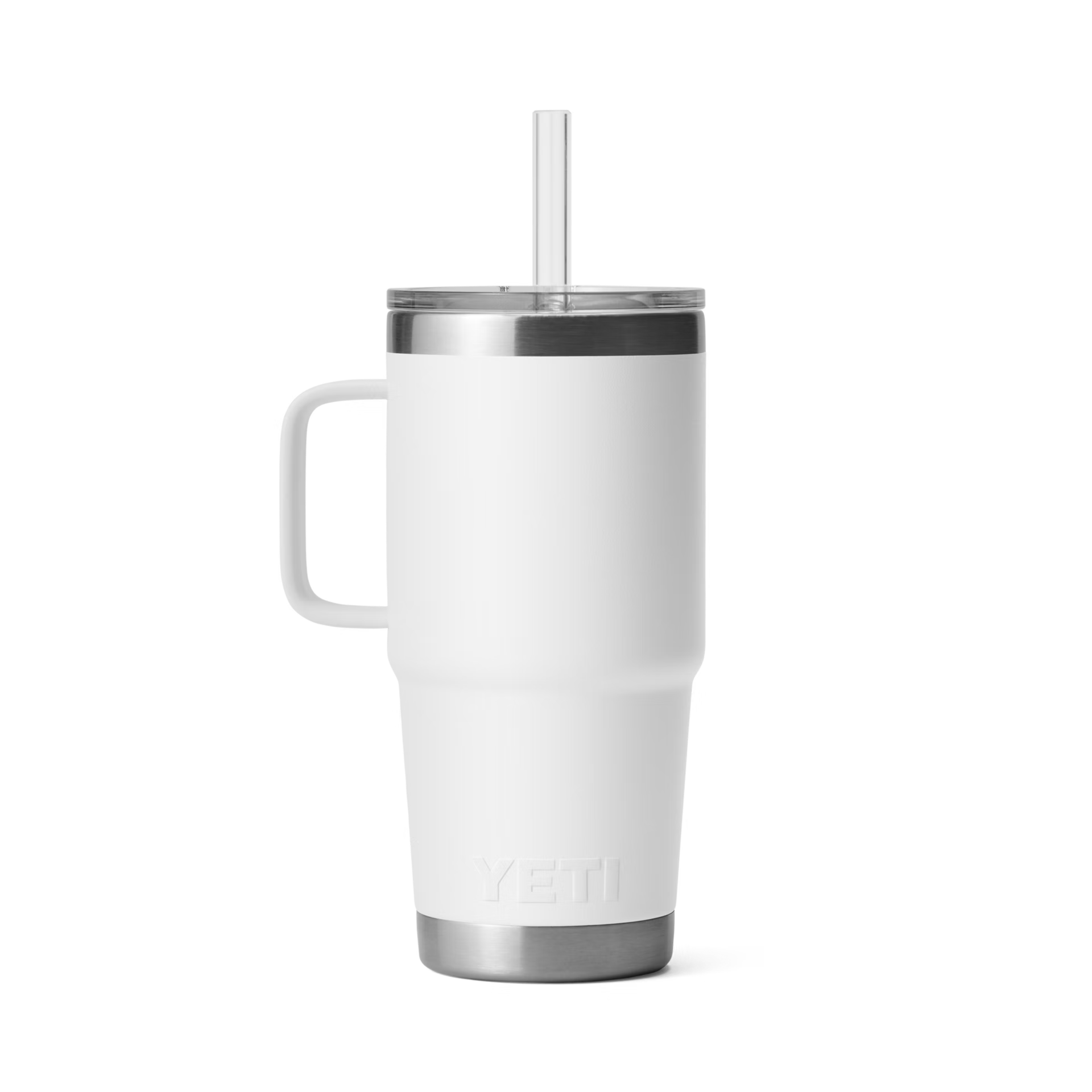 YETI Rambler® 25 oz (710 ml) Trinkbecher Mit Trinkhalm-deckel Weiss