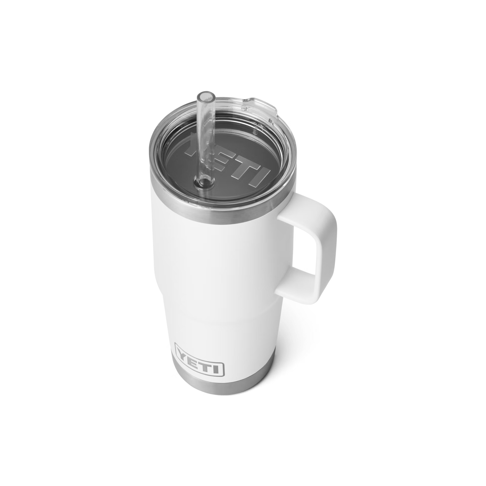 YETI Rambler® 25 oz (710 ml) Trinkbecher Mit Trinkhalm-deckel Weiss