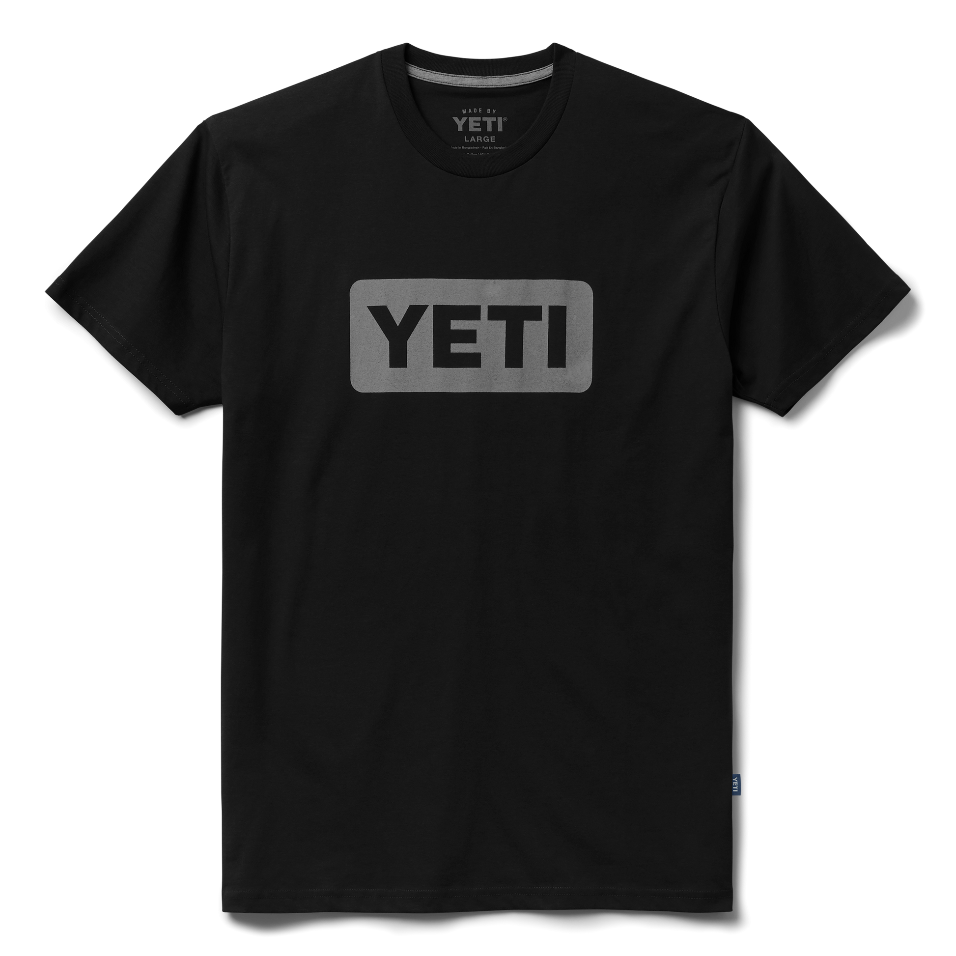 YETI Premium Logo Badge Kurzarm-Shirt Schwarz/Grey