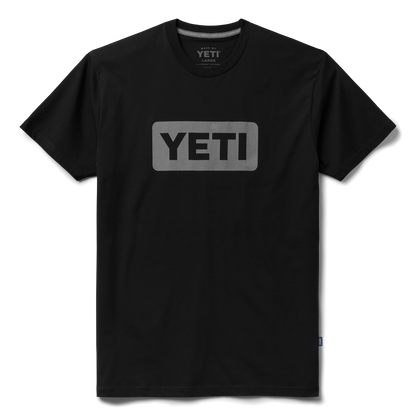 YETI Premium Logo Badge Kurzarm-Shirt Schwarz/Grey