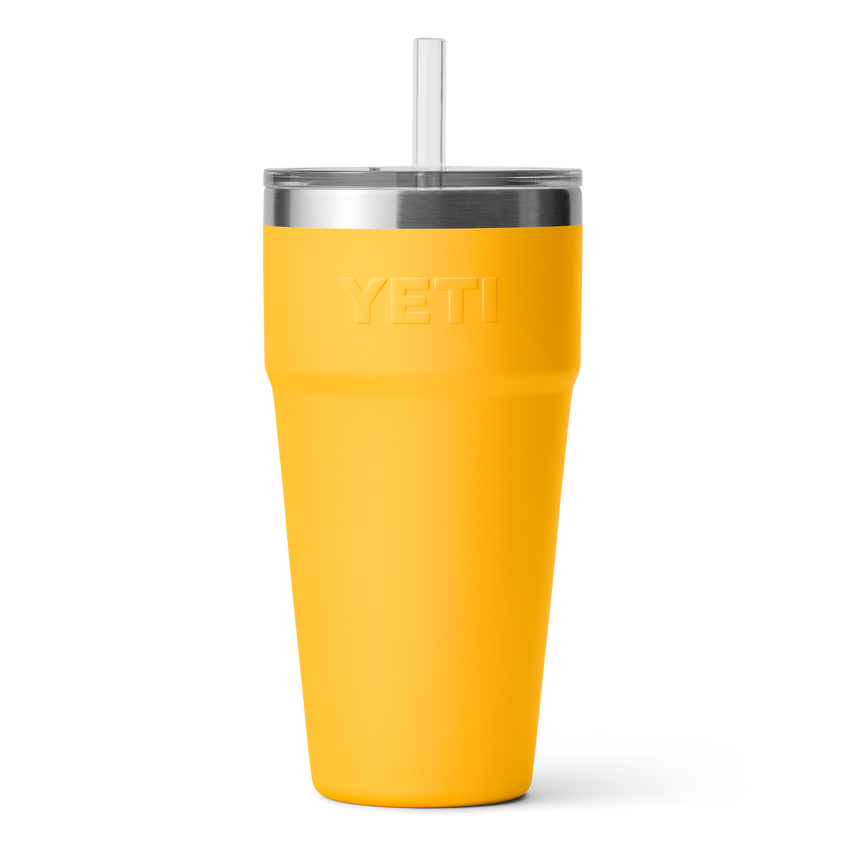 YETI Rambler® 26 oz Becher mit Trinkhalm (760 ml) Alpine Yellow