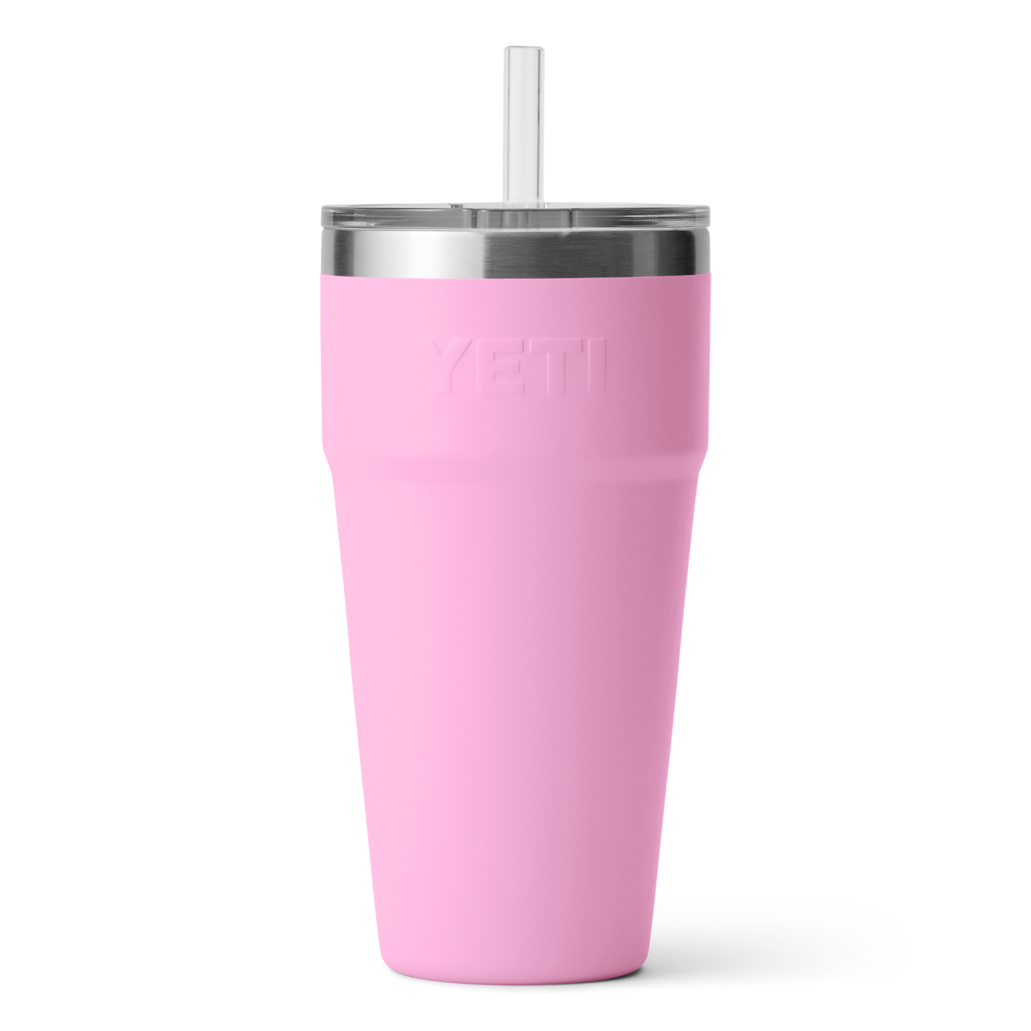 YETI Rambler® 26 oz Becher mit Trinkhalm (760 ml) Power Pink