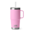 YETI Rambler® 25 oz (710 ml) Trinkbecher Mit Trinkhalm-deckel Power Pink