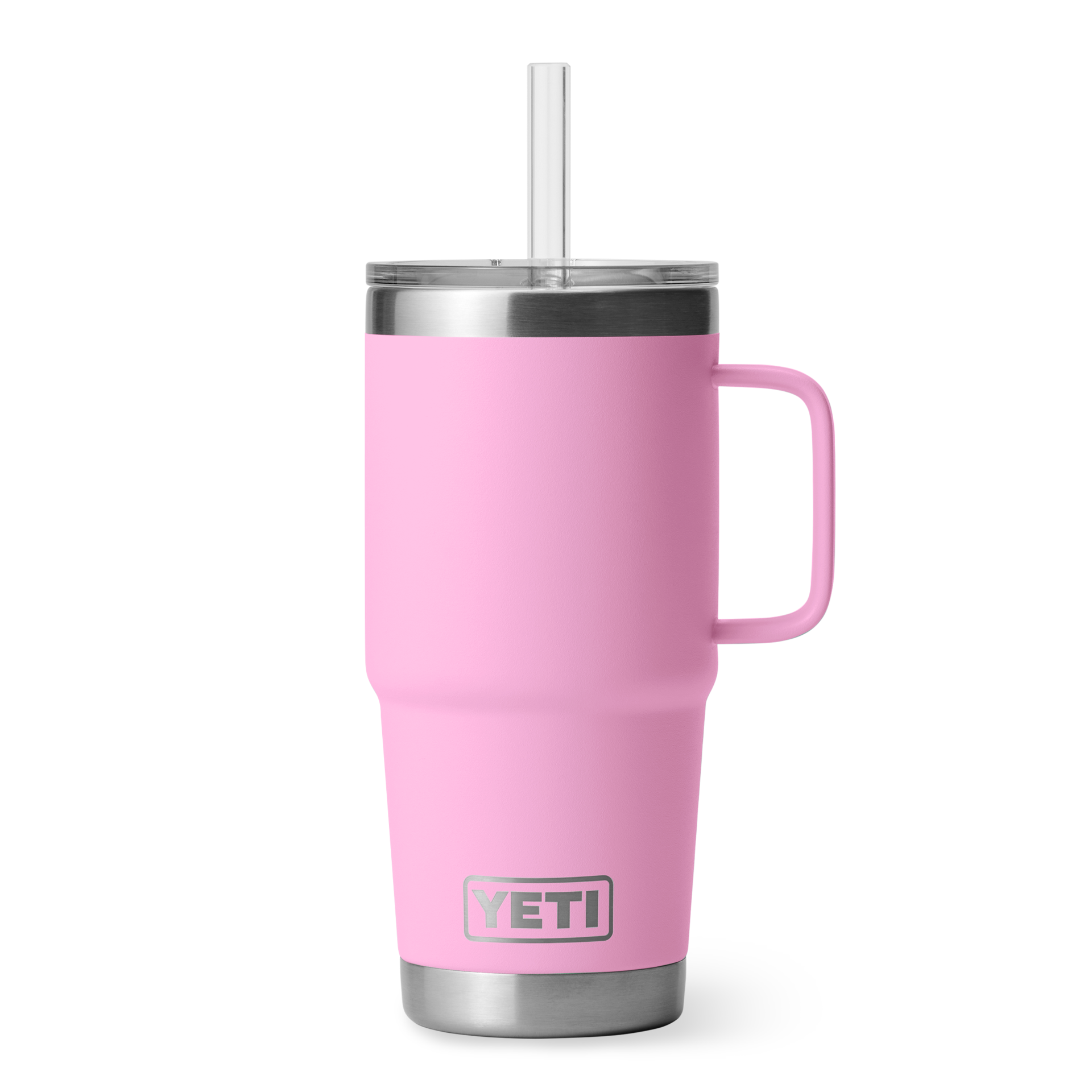 YETI Rambler® 25 oz (710 ml) Trinkbecher Mit Trinkhalm-deckel Power Pink