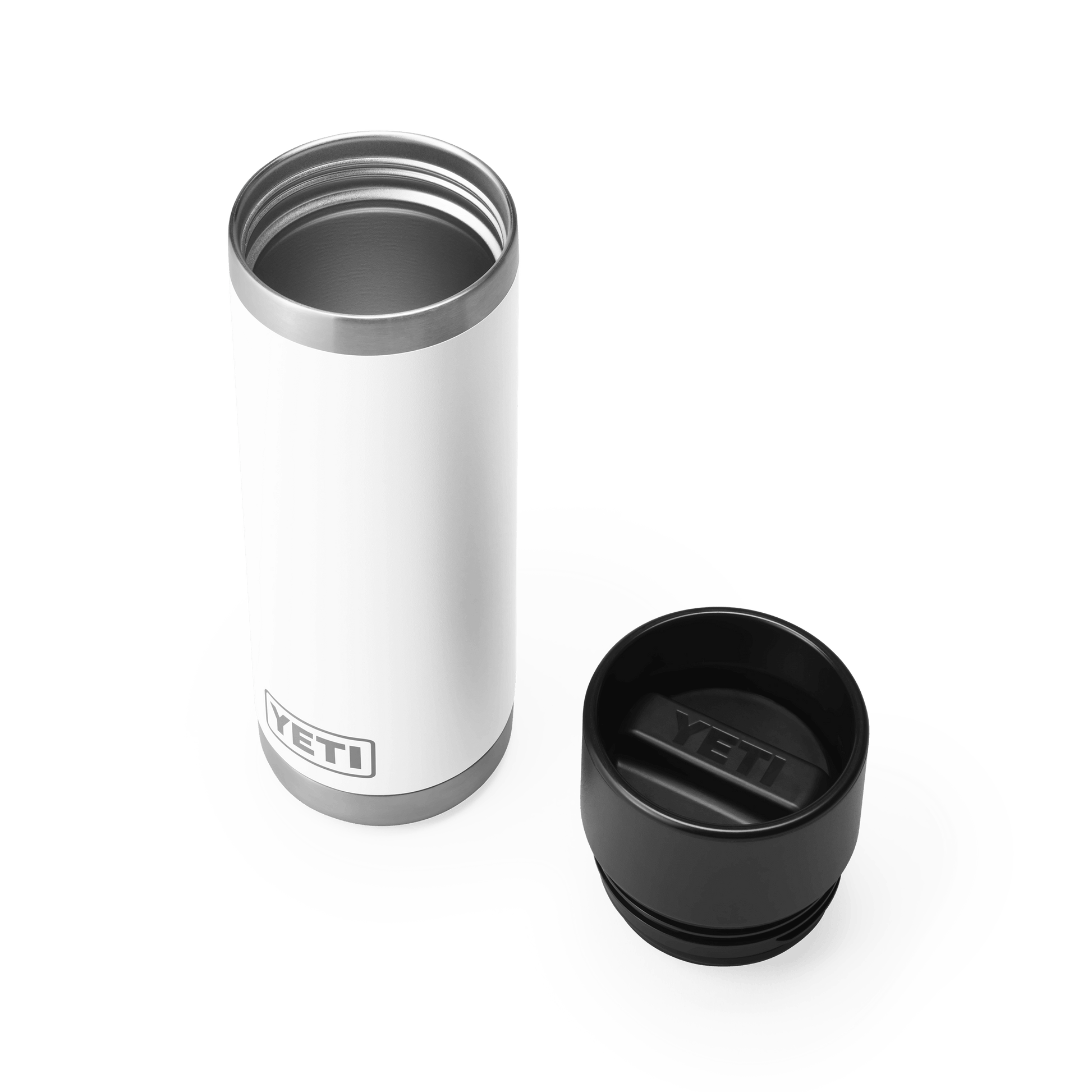YETI Rambler® 18 oz Flasche mit HotShot-Verschluss (532 ml) Weiss