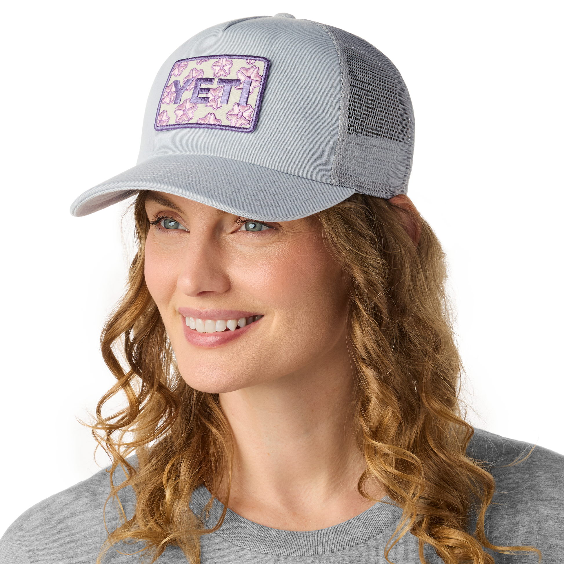 YETI YETI™ Cherry Blossom Trucker-Cap Grey