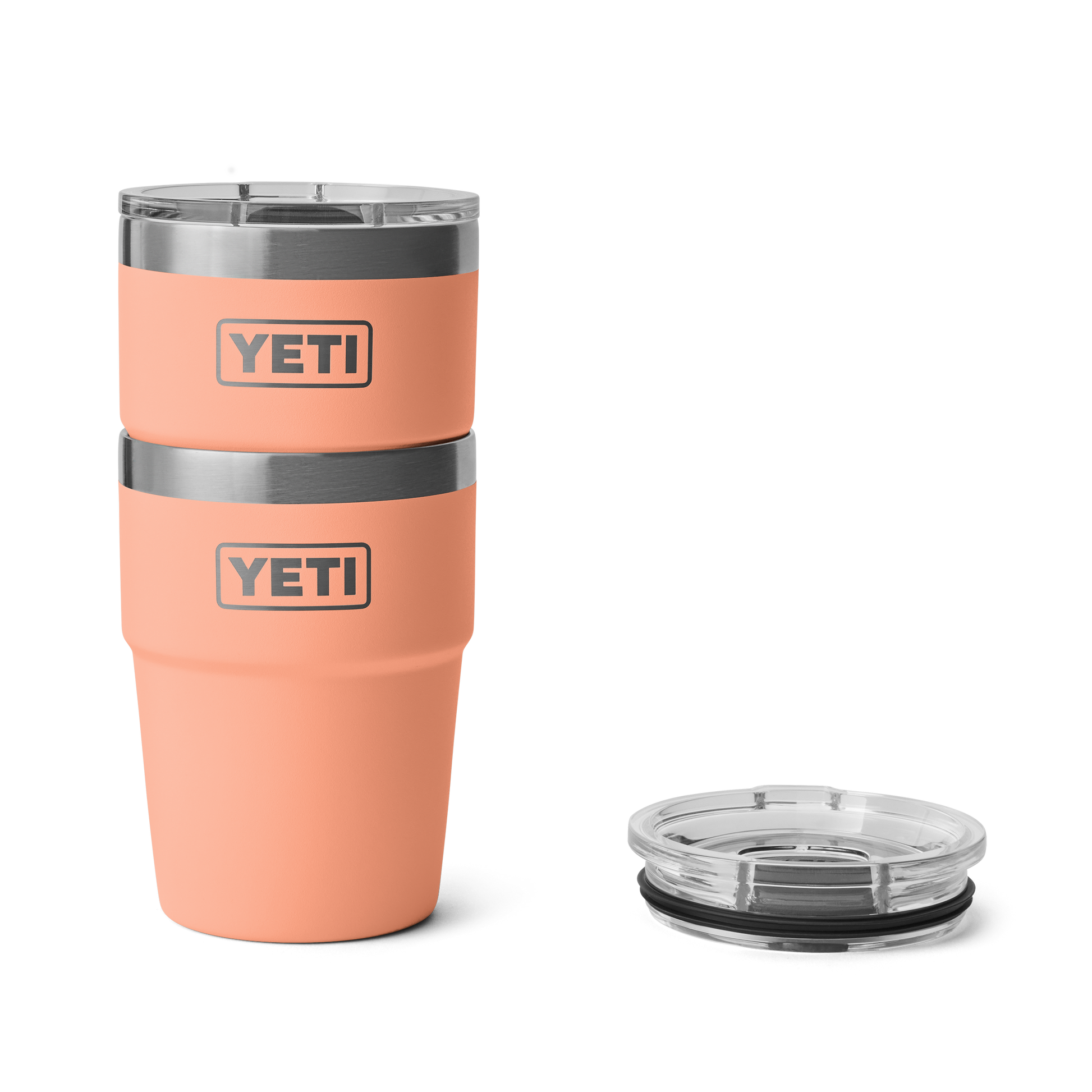 YETI Rambler® Stapelbarer Becher mit 16 oz (473 ml) Fassungsvermögen Lowcountry Peach