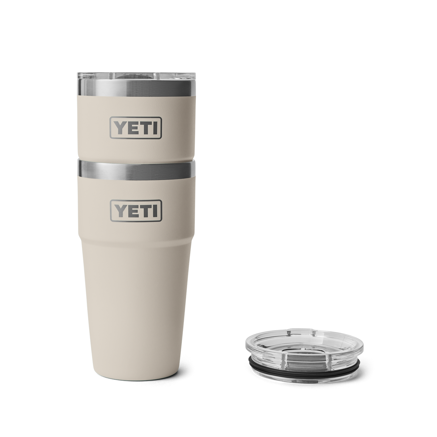 YETI Rambler® Stapelbarer Becher mit 20 oz (591 ml) Fassungsvermögen Cape Taupe