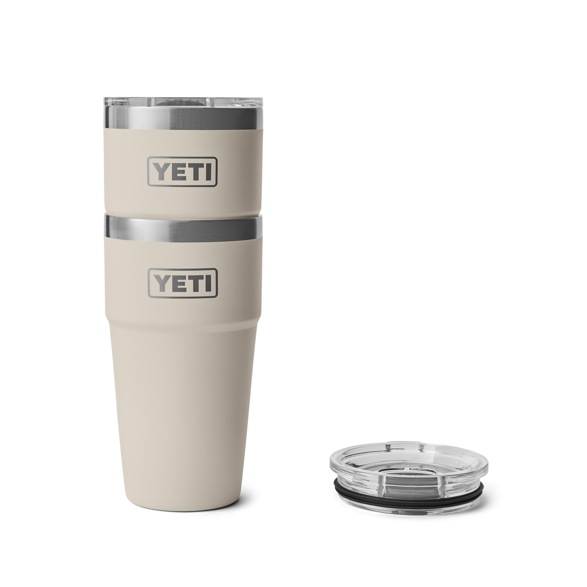 YETI Rambler® Stapelbarer Becher mit 20 oz (591 ml) Fassungsvermögen Cape Taupe