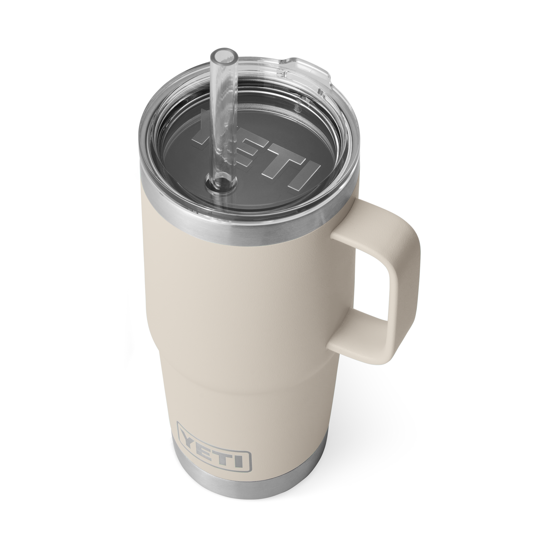 YETI Rambler® 25 oz (710 ml) Trinkbecher Mit Trinkhalm-deckel Cape Taupe