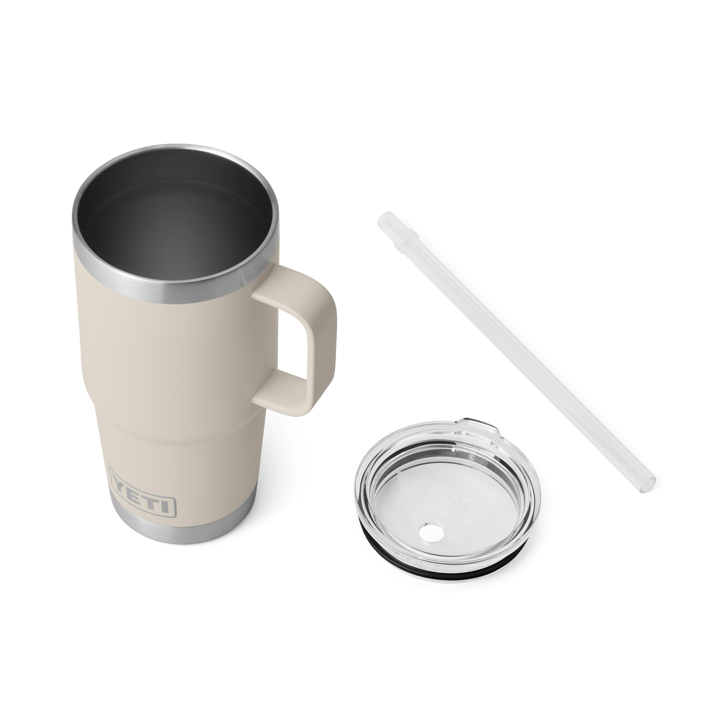 YETI Rambler® 25 oz (710 ml) Trinkbecher Mit Trinkhalm-deckel Cape Taupe