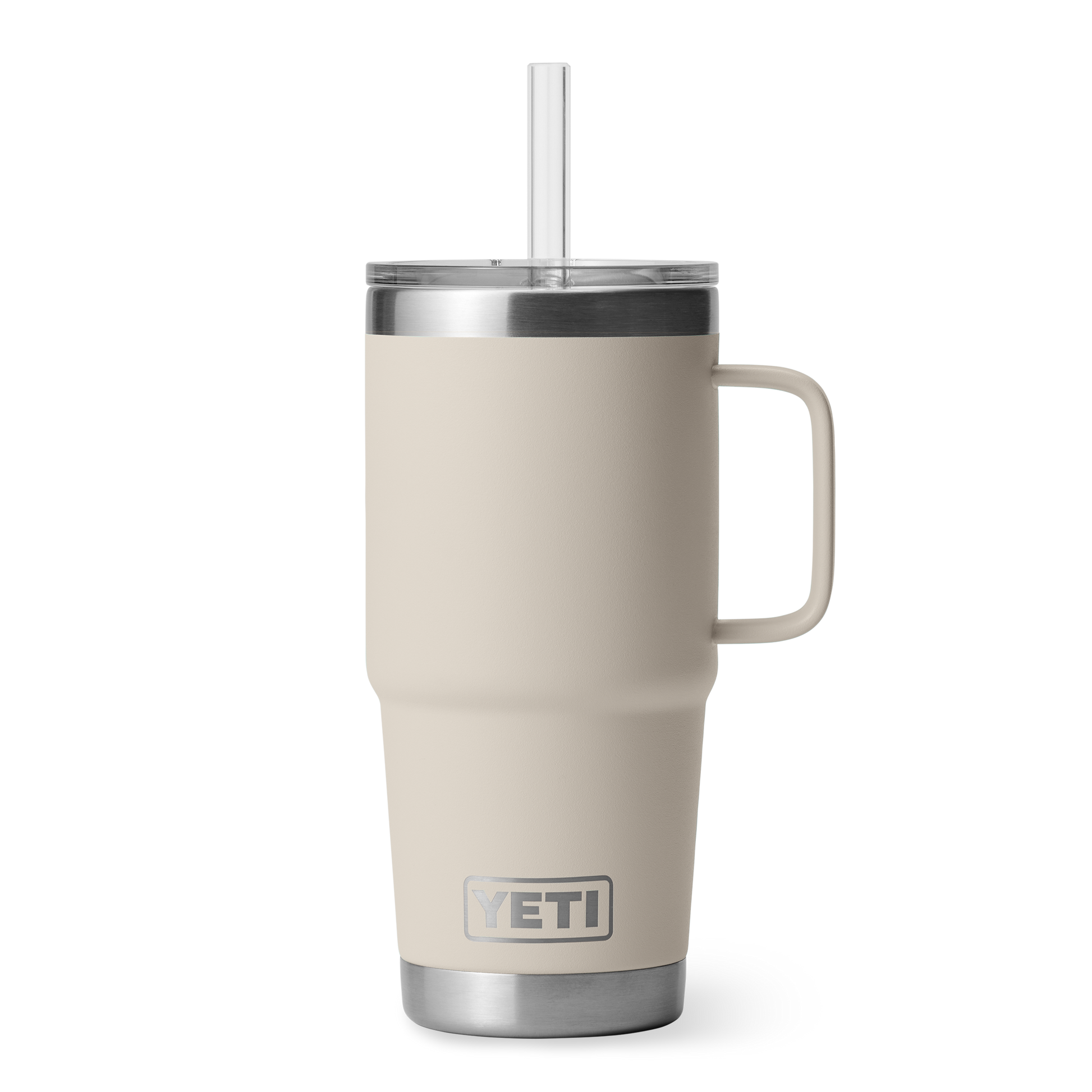YETI Rambler® 25 oz (710 ml) Trinkbecher Mit Trinkhalm-deckel Cape Taupe