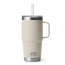 YETI Rambler® 25 oz (710 ml) Trinkbecher Mit Trinkhalm-deckel Cape Taupe
