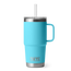 YETI Rambler® 25 oz (710 ml) Trinkbecher Mit Trinkhalm-deckel Reef Blue