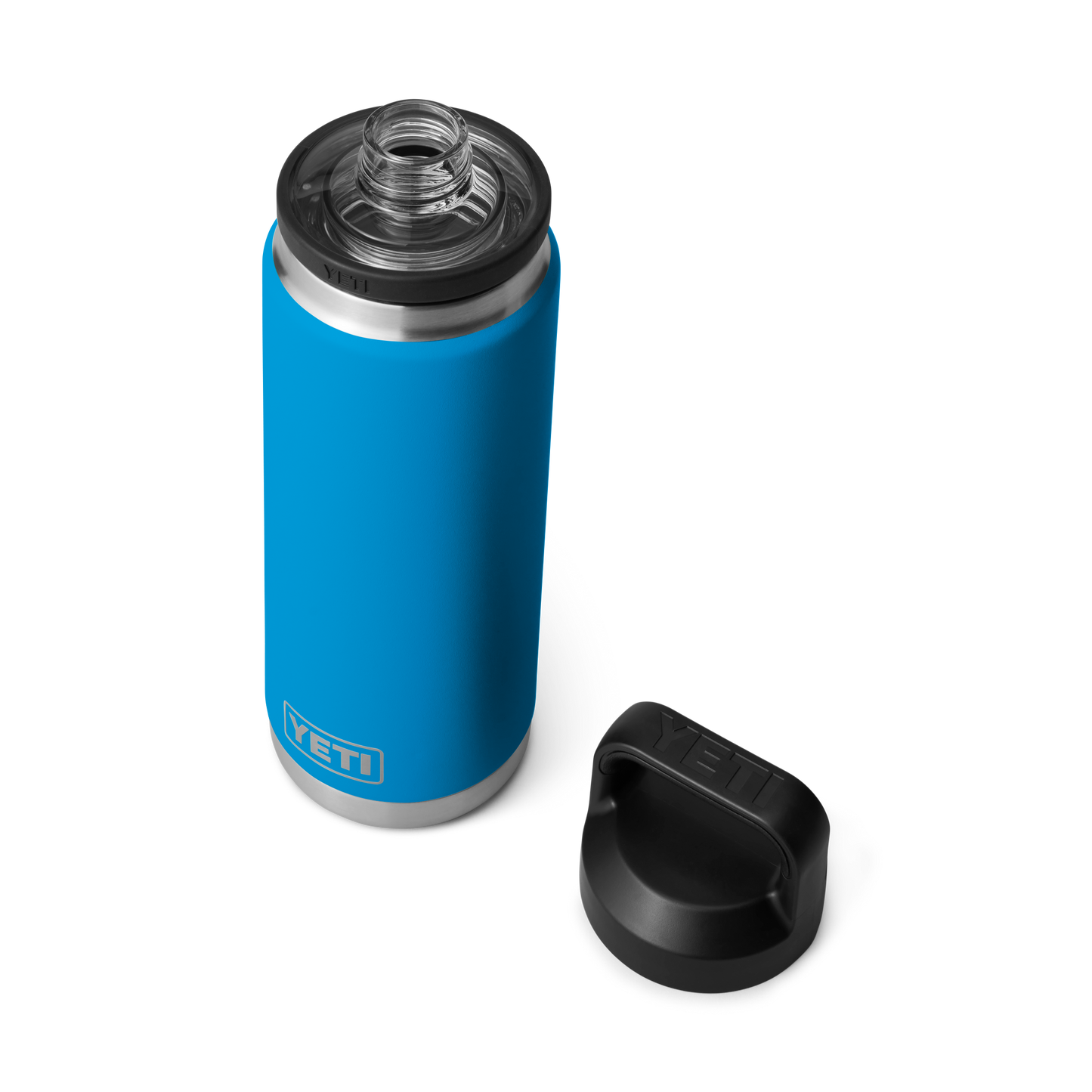 YETI Rambler® 26 oz Flasche mit Chug-Verschluss (760 ml) Big Wave Blue