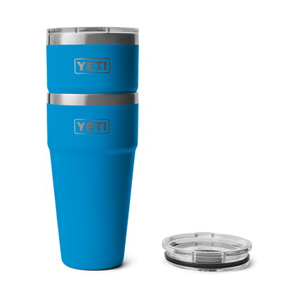 YETI Rambler® Stapelbarer Becher mit 30 oz (887 ml) Fassungsvermögen Big Wave Blue