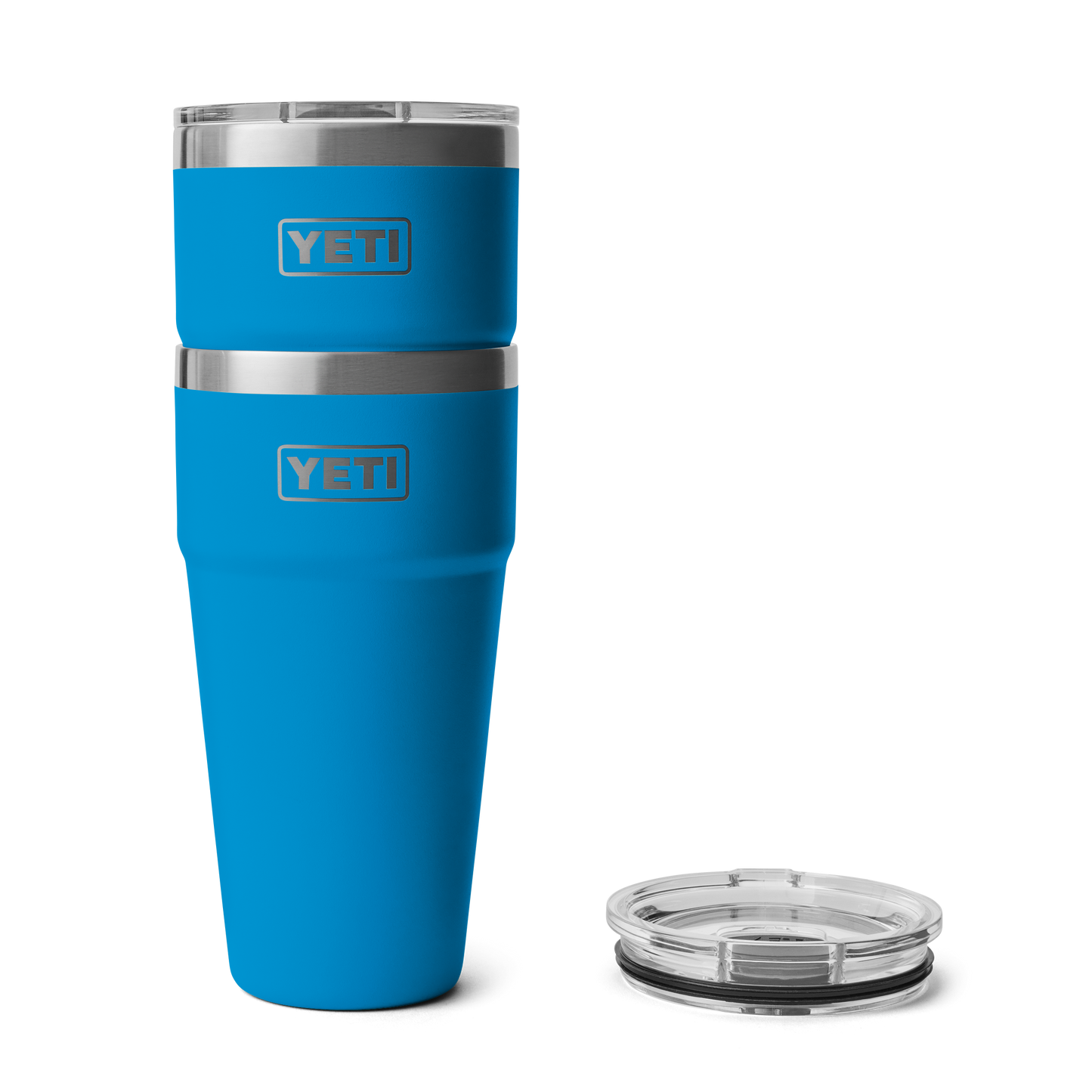 YETI Rambler® Stapelbarer Becher mit 30 oz (887 ml) Fassungsvermögen Big Wave Blue