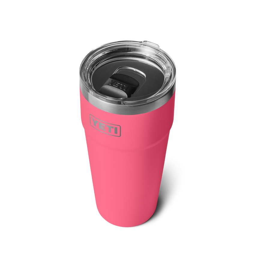 YETI Rambler® Stapelbarer Becher mit 30 oz (887 ml) Fassungsvermögen Tropical Pink
