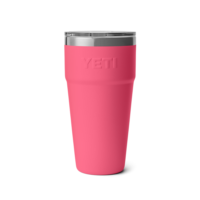 YETI Rambler® Stapelbarer Becher mit 30 oz (887 ml) Fassungsvermögen Tropical Pink