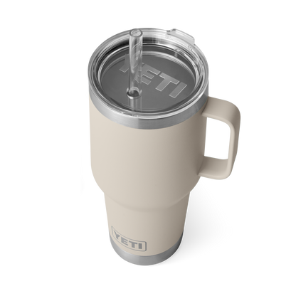 YETI Rambler® 35 oz (994 ml) Trinkbecher Mit Trinkhalm-deckel Cape Taupe