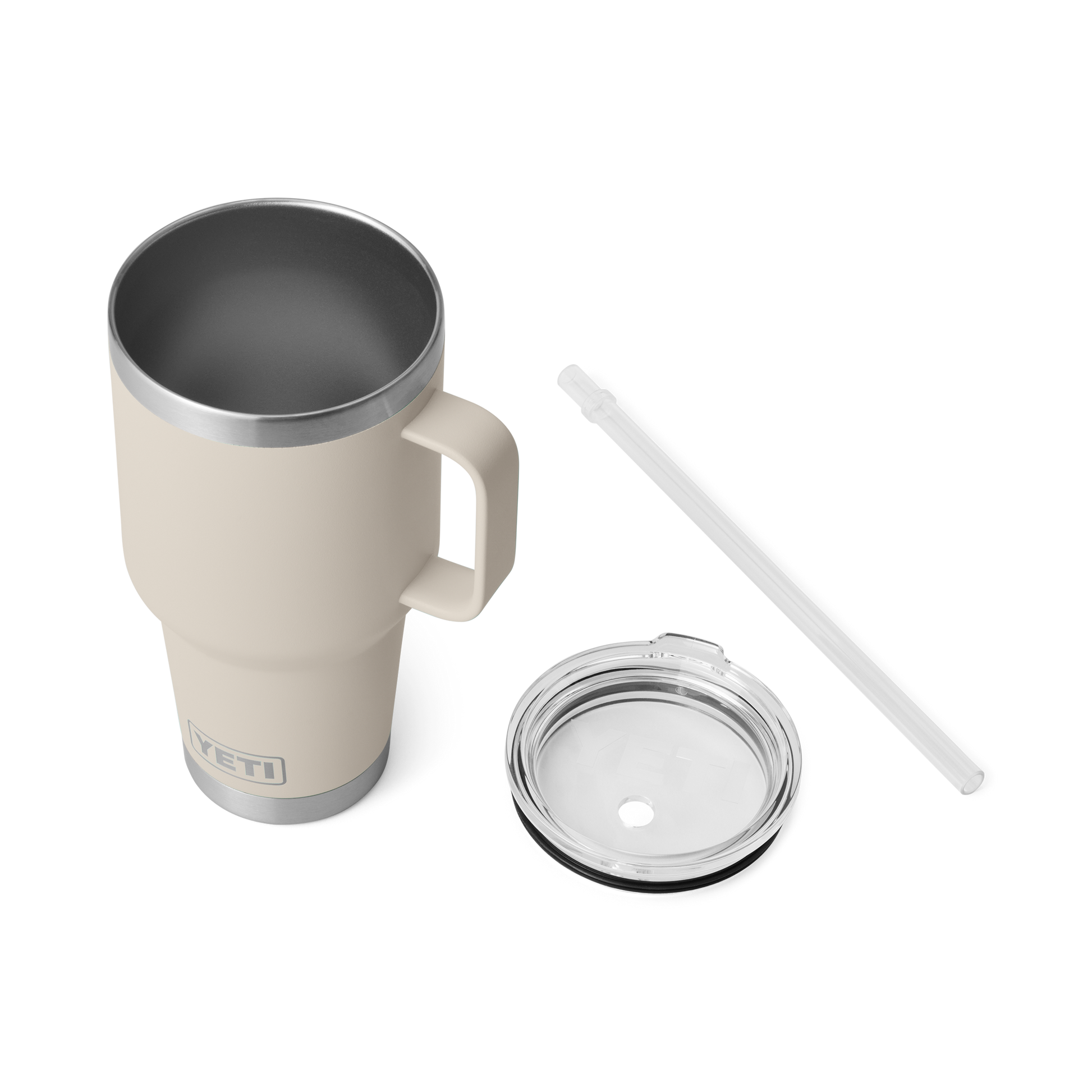 YETI Rambler® 35 oz (994 ml) Trinkbecher Mit Trinkhalm-deckel Cape Taupe
