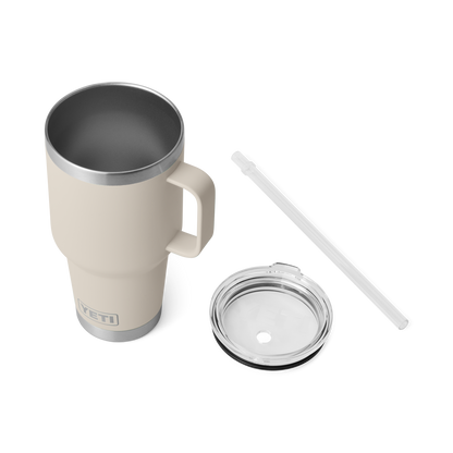 YETI Rambler® 35 oz (994 ml) Trinkbecher Mit Trinkhalm-deckel Cape Taupe