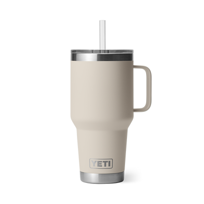 YETI Rambler® 35 oz (994 ml) Trinkbecher Mit Trinkhalm-deckel Cape Taupe