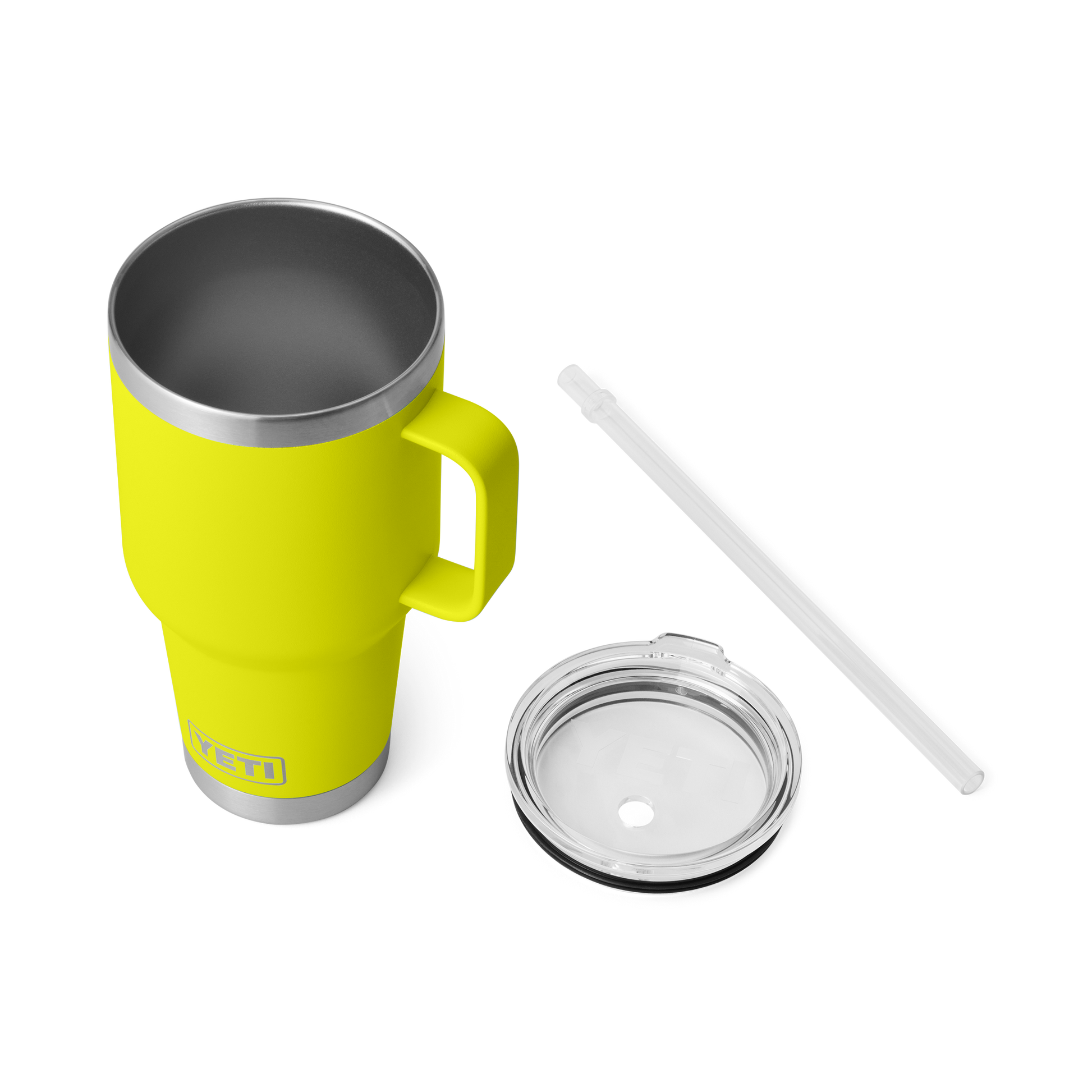 YETI Rambler® 35 oz (994 ml) Trinkbecher Mit Trinkhalm-deckel Firefly Yellow