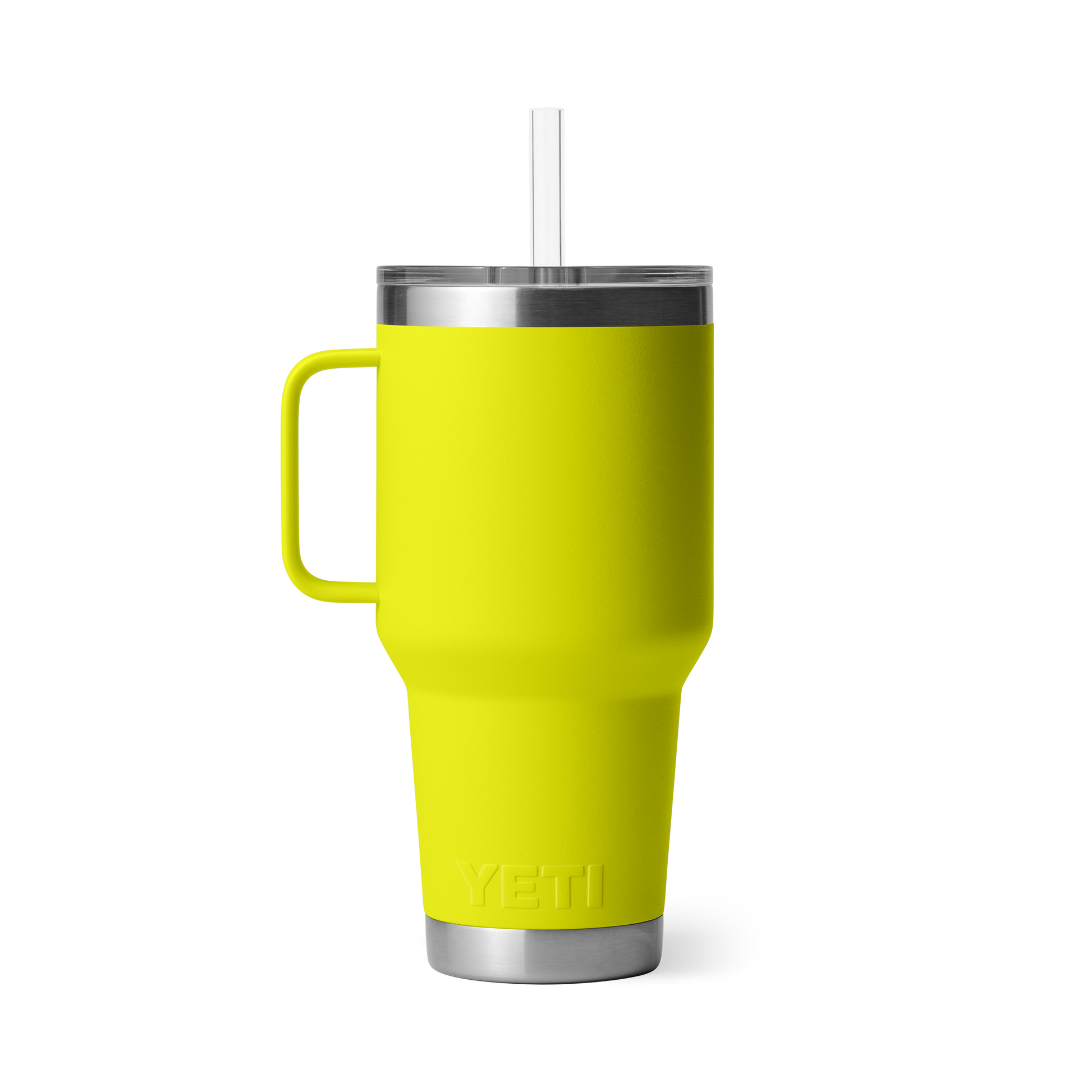 YETI Rambler® 35 oz (994 ml) Trinkbecher Mit Trinkhalm-deckel Firefly Yellow