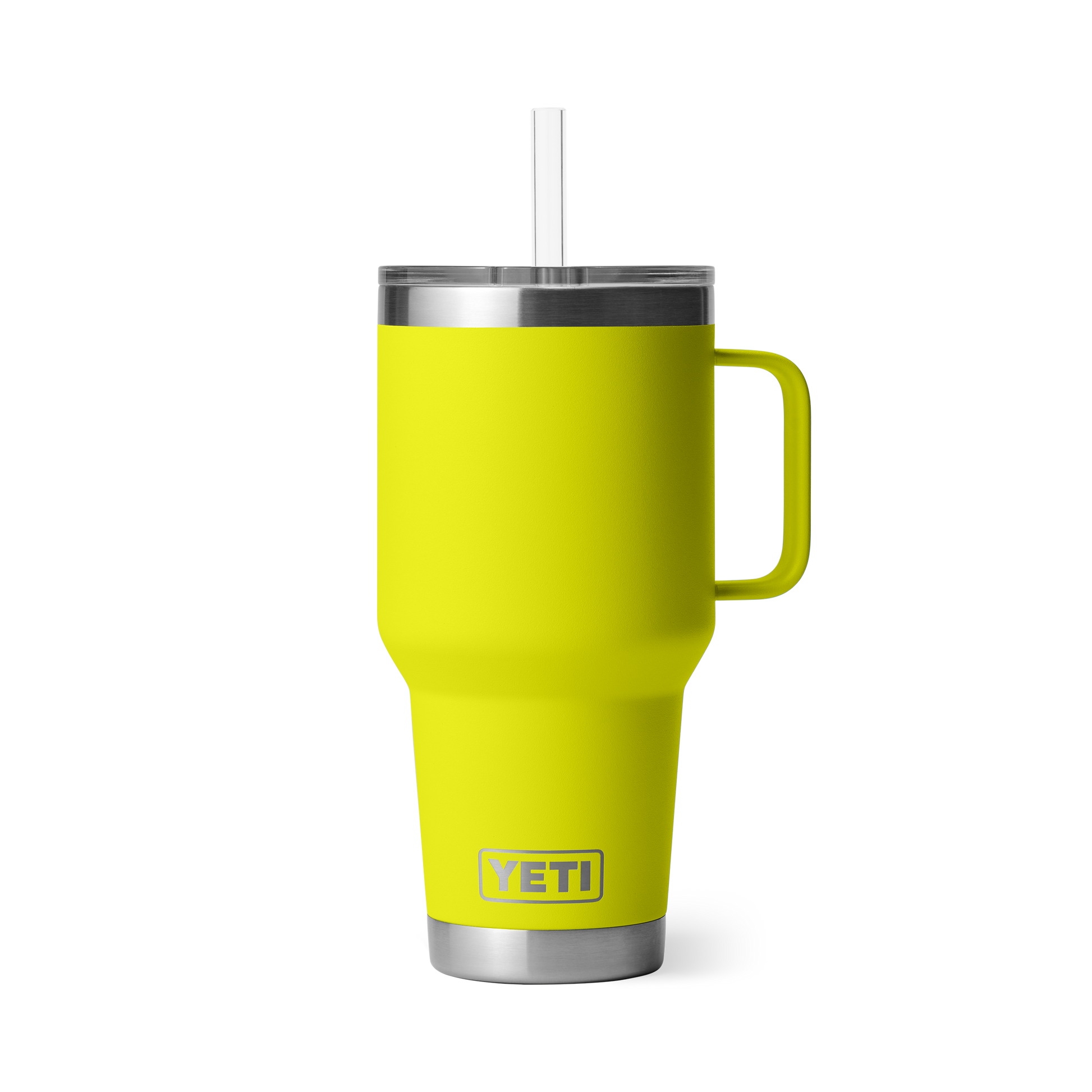 YETI Rambler® 35 oz (994 ml) Trinkbecher Mit Trinkhalm-deckel Firefly Yellow