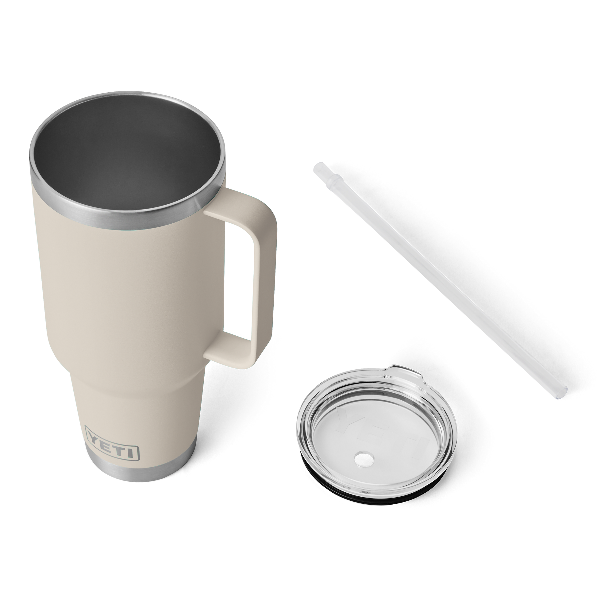 YETI Rambler® 42 oz (1242 ml) Trinkbecher Mit Trinkhalm-deckel Cape Taupe