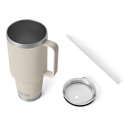 YETI Rambler® 42 oz (1242 ml) Trinkbecher Mit Trinkhalm-deckel Cape Taupe