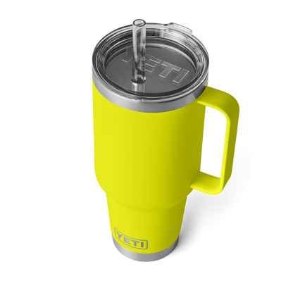 YETI Rambler® 42 oz (1242 ml) Trinkbecher Mit Trinkhalm-deckel Firefly Yellow