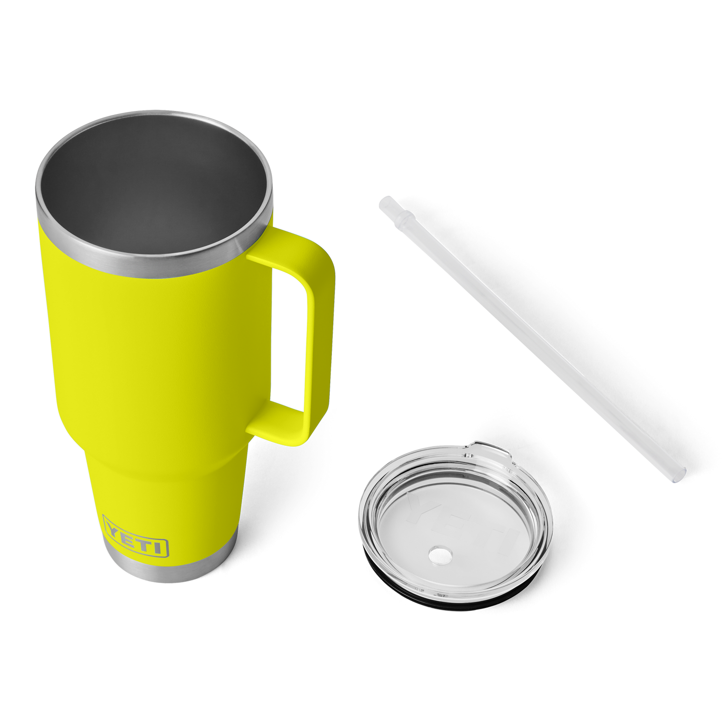 YETI Rambler® 42 oz (1242 ml) Trinkbecher Mit Trinkhalm-deckel Firefly Yellow