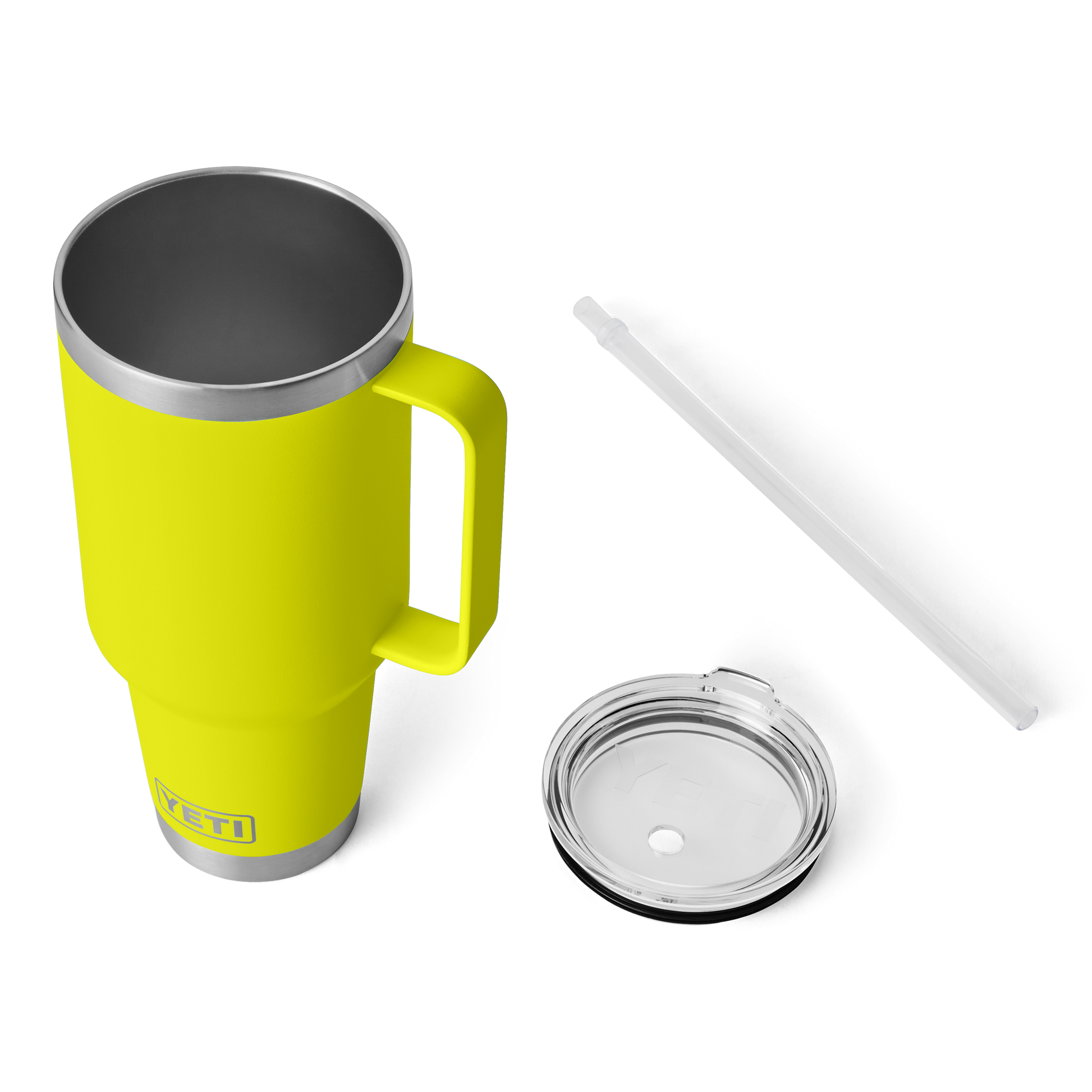 YETI Rambler® 42 oz (1242 ml) Trinkbecher Mit Trinkhalm-deckel Firefly Yellow